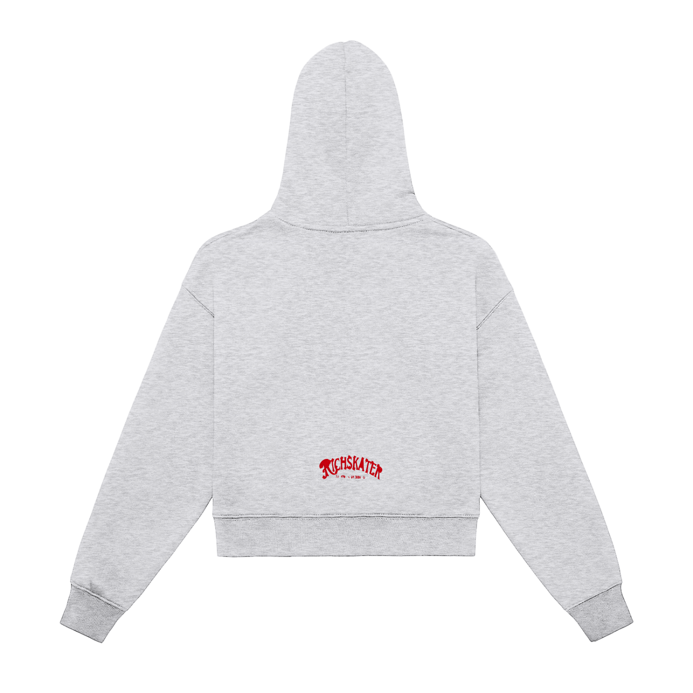 “Stay Back” Zip Hoodie – Heather Grey