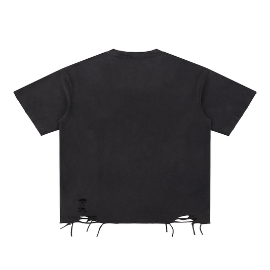 Distressed Multi-Logo Tee